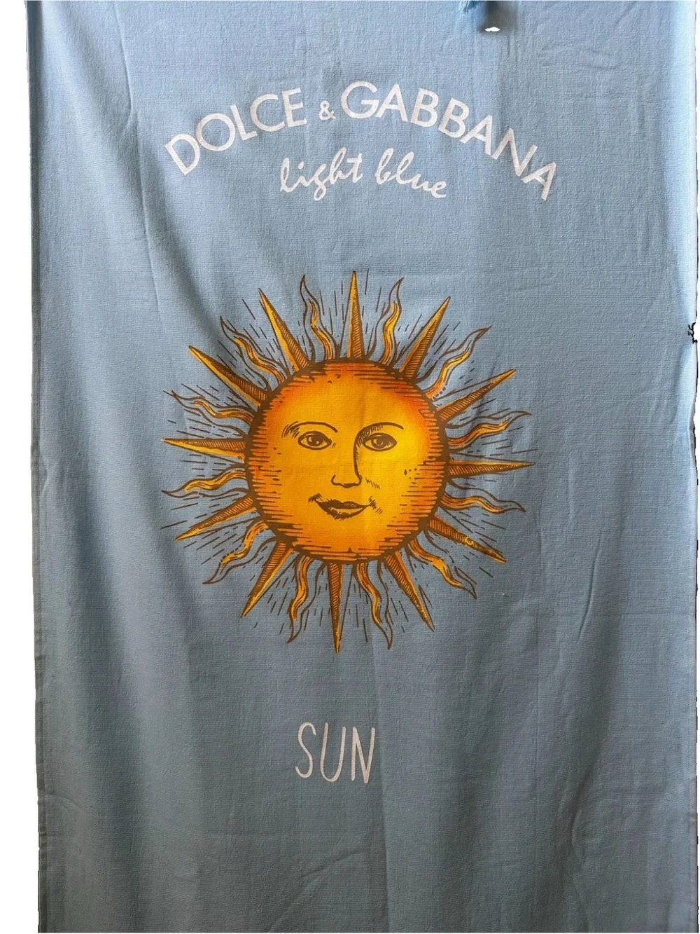 Dolce & Gabbana Light Blue Sun Celestial SOFT Cotton Beach Towel 69x27 summer